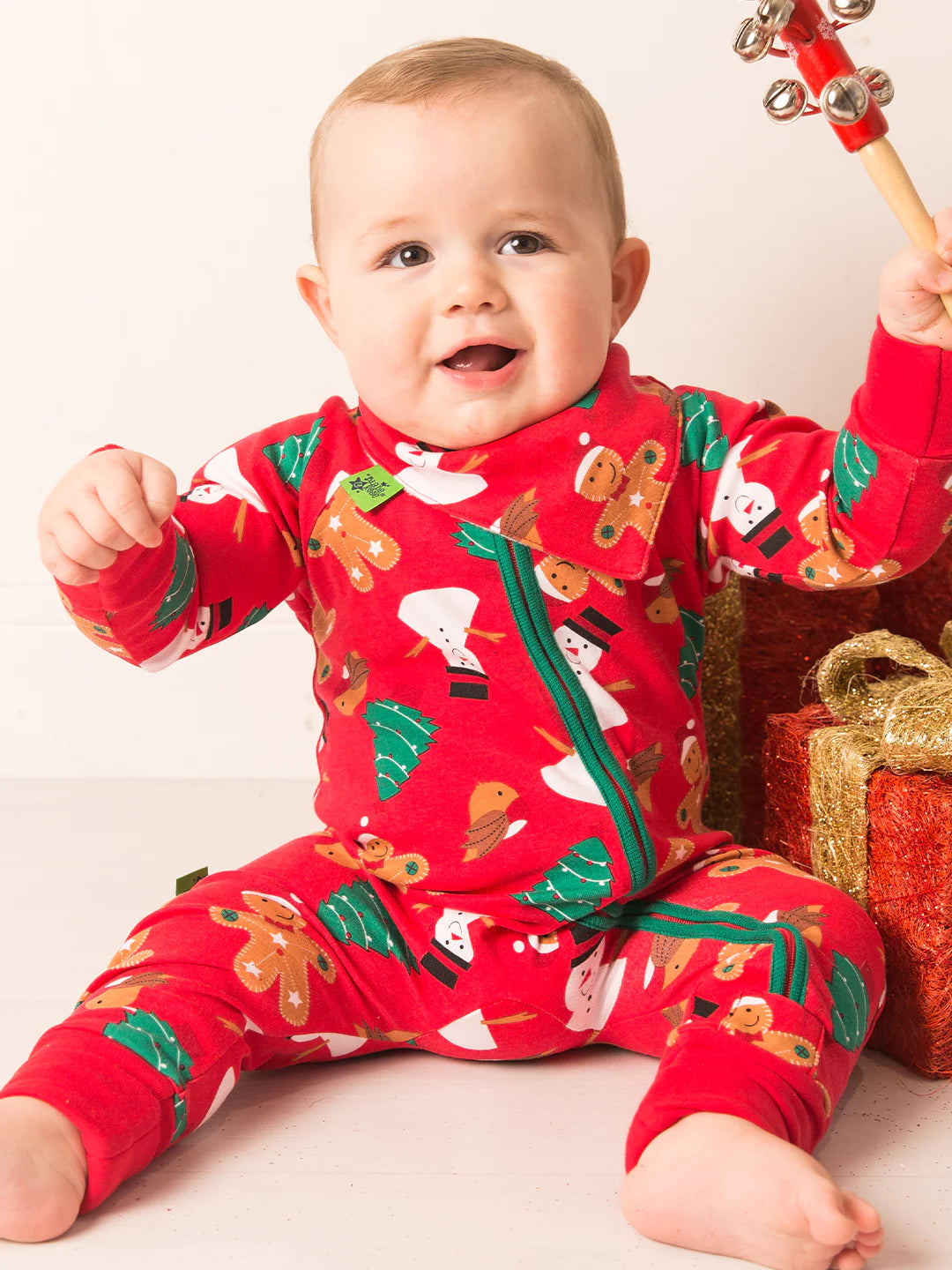 Snowman Christmas Zip-up Romper