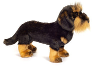 Wire-haired dachshund standing 28 cm - plush toy - soft toy