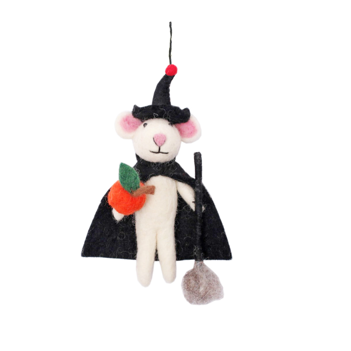 Halloween Trick or Treat Witch Mouse Decoration