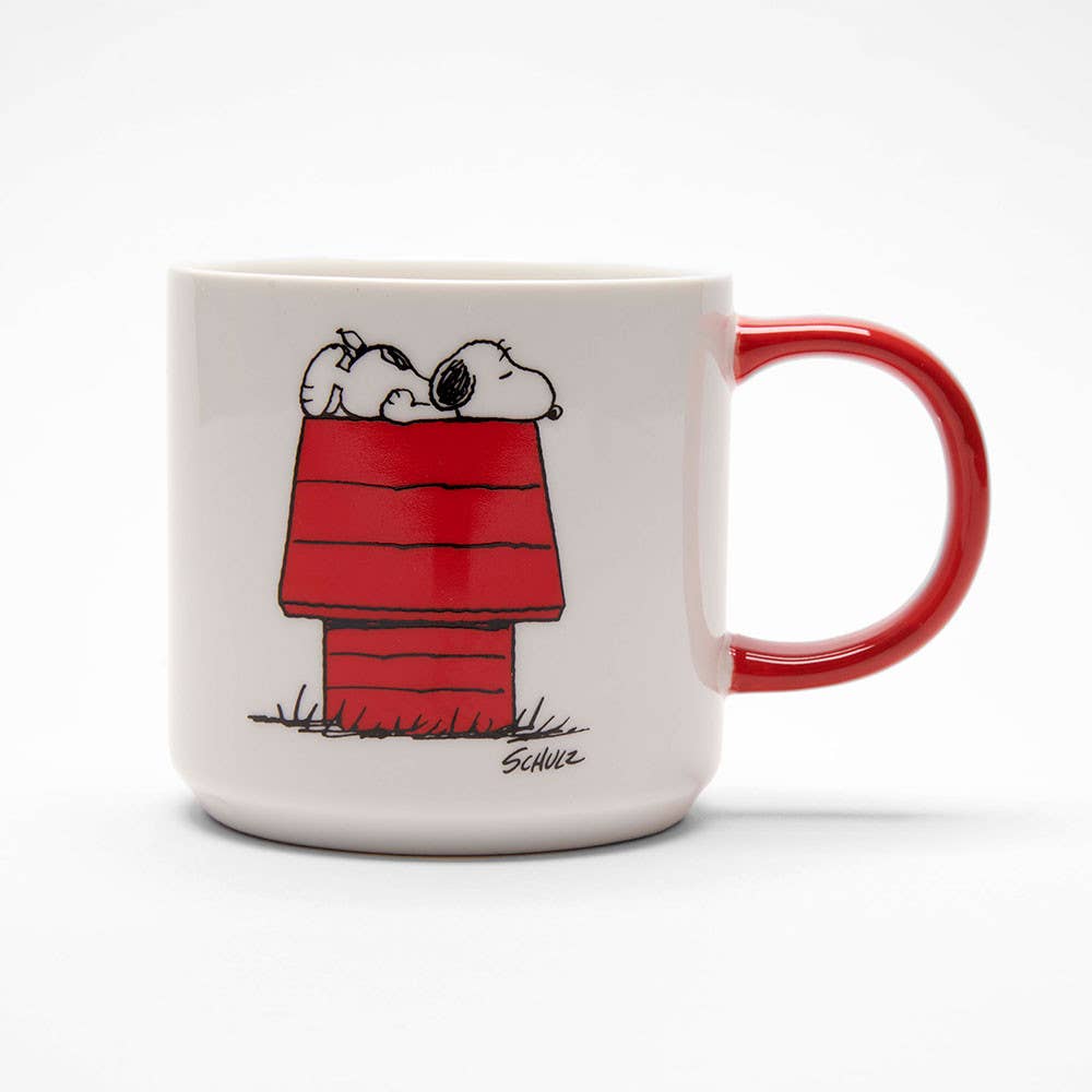Snoopy Peanuts Allergic To Mornings Mug
