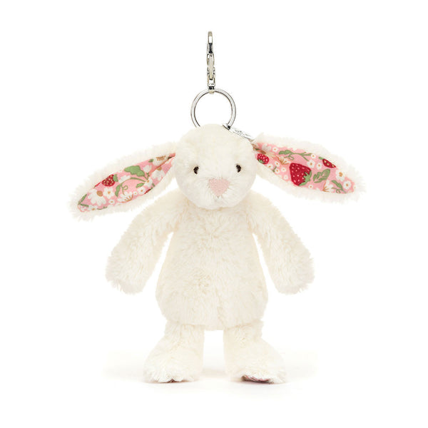 Blossom Cream Bunny Berry Bag Charm - max 1 per customer