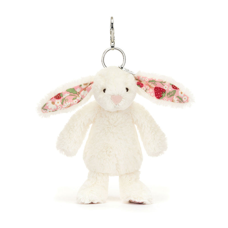 Blossom Cream Bunny Berry Bag Charm - max 1 per customer