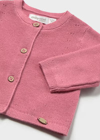 Mayoral Bright Pink Knitted Cardigan