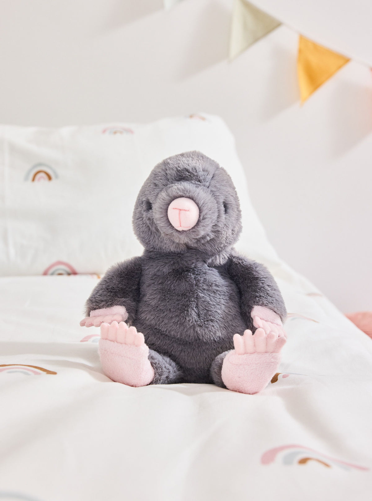 Charlie Bears Mula Mole Stone grey