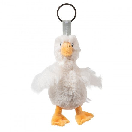 Pearl Plush Goose Keyring