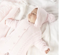Dandelion Pink Pramsuit with Hood