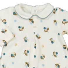 Mayoral Blue/Print Squirrel Sleepsuit