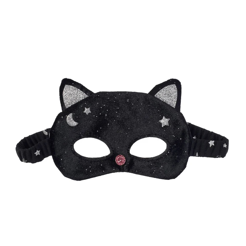 Rockahula Velvet Black Cat Mask