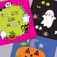 Rachel Ellen Sticker Scene Halloween Colouring Book