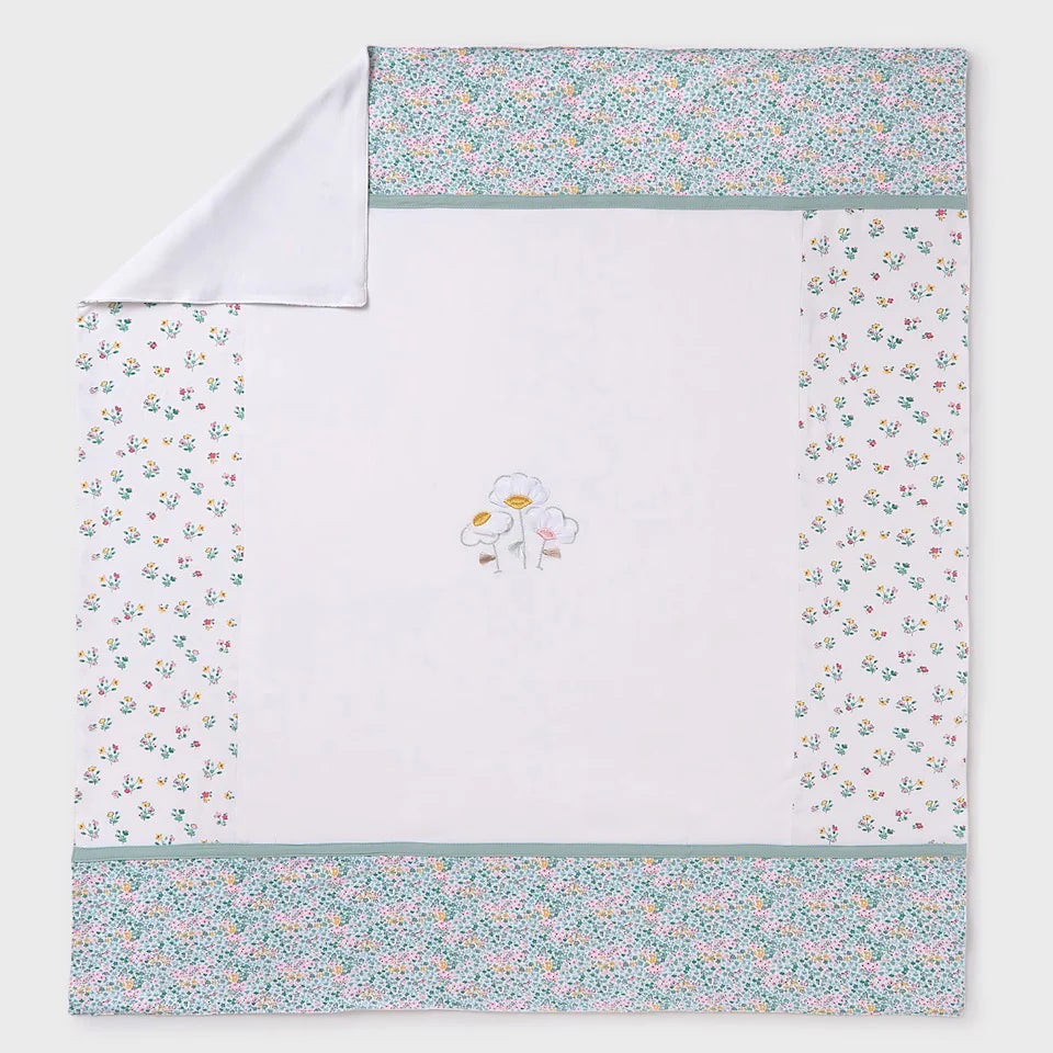 Mayoral Floral Jade Baby Blanket