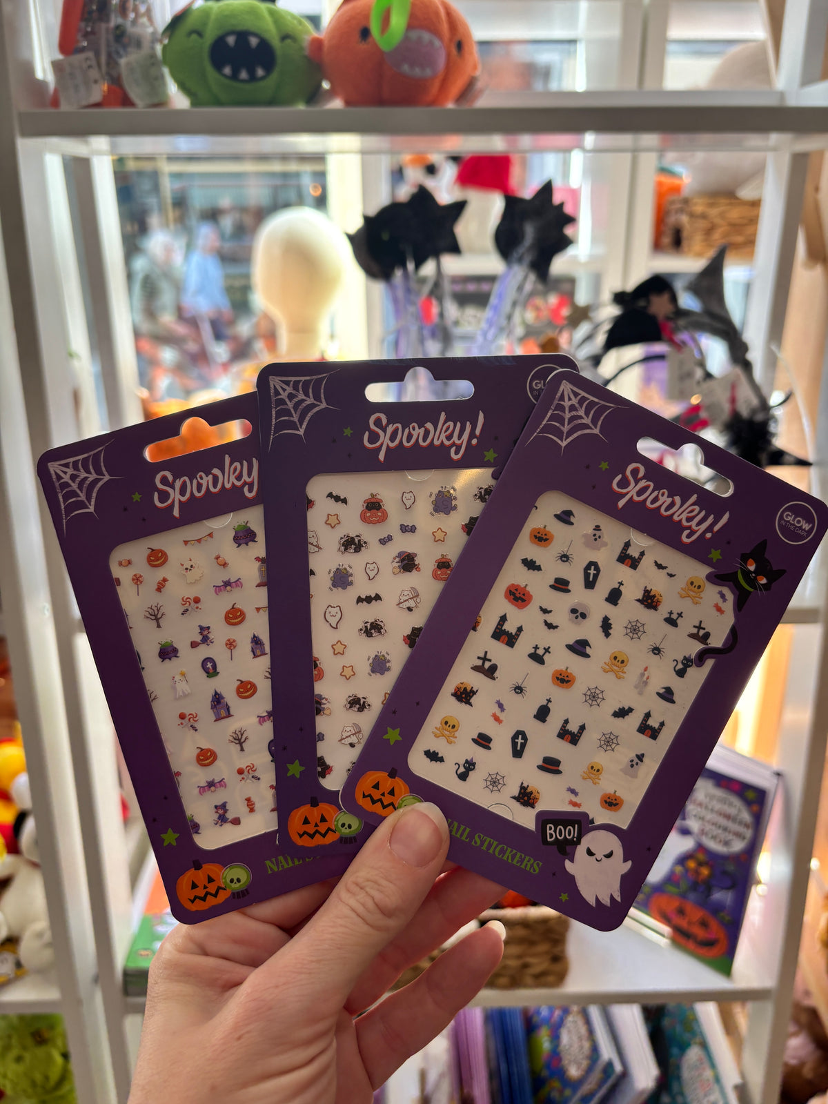 Spooky Glow in the Dark Nail Stickers