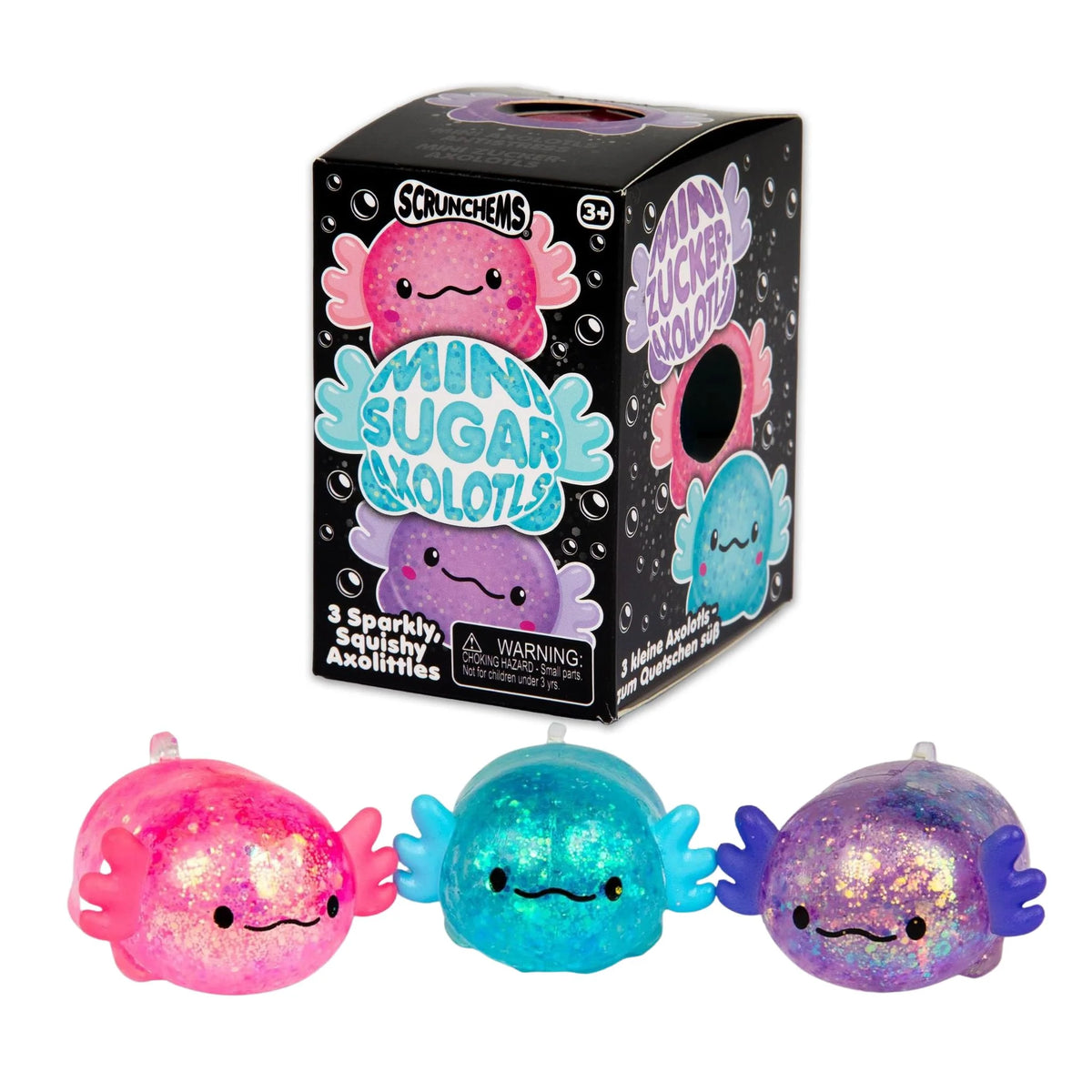 Scrunchems Mini Sugar Axolotls 3 pack