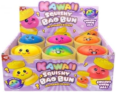 Kawaii Squishy Bao Bun Neon Dumpling