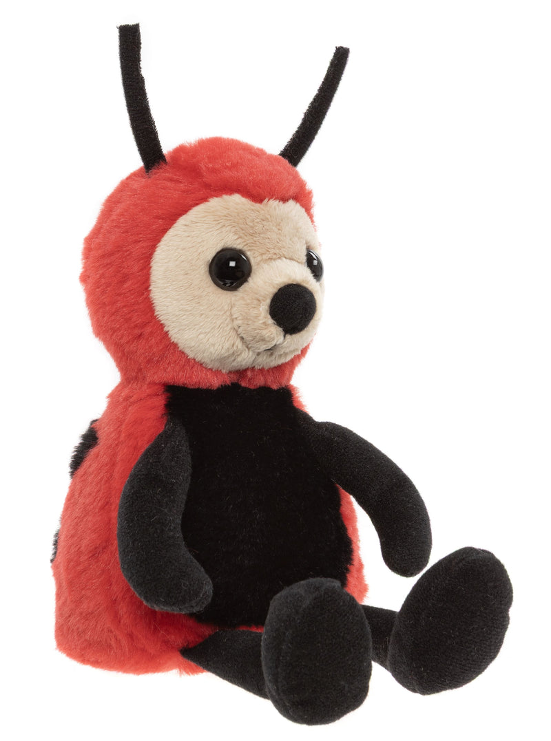 Charlie Bears Leaf Ladybird Rose Red