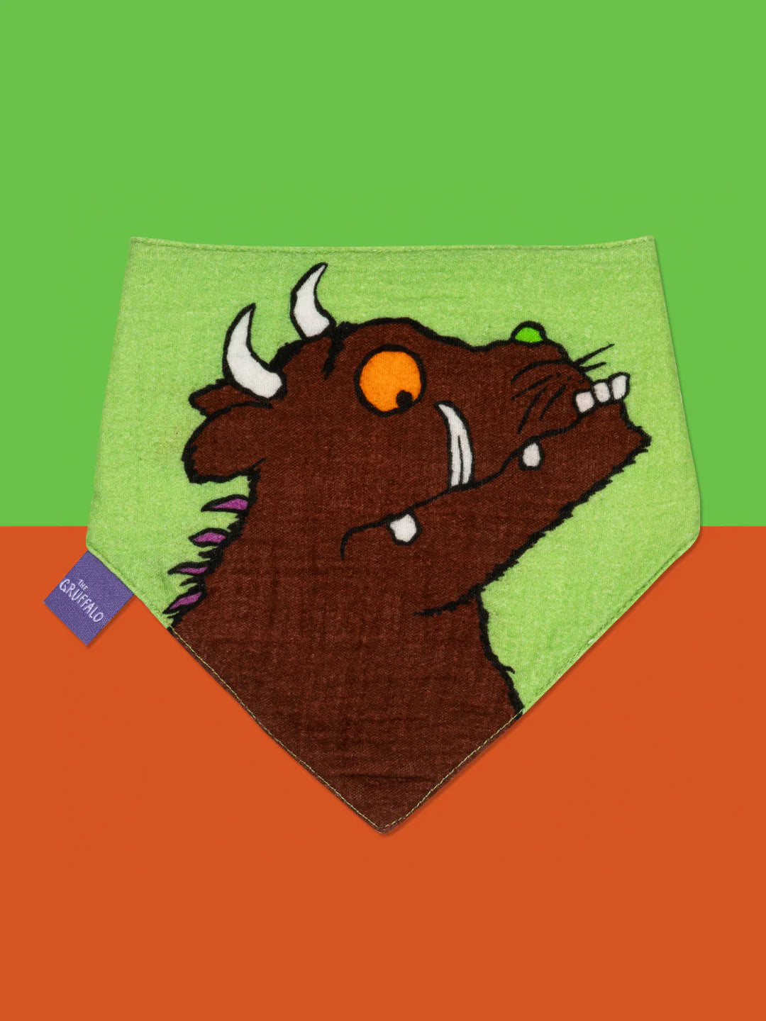 Gruffalo Ready To Play Green Grufflalo Muslin Bib