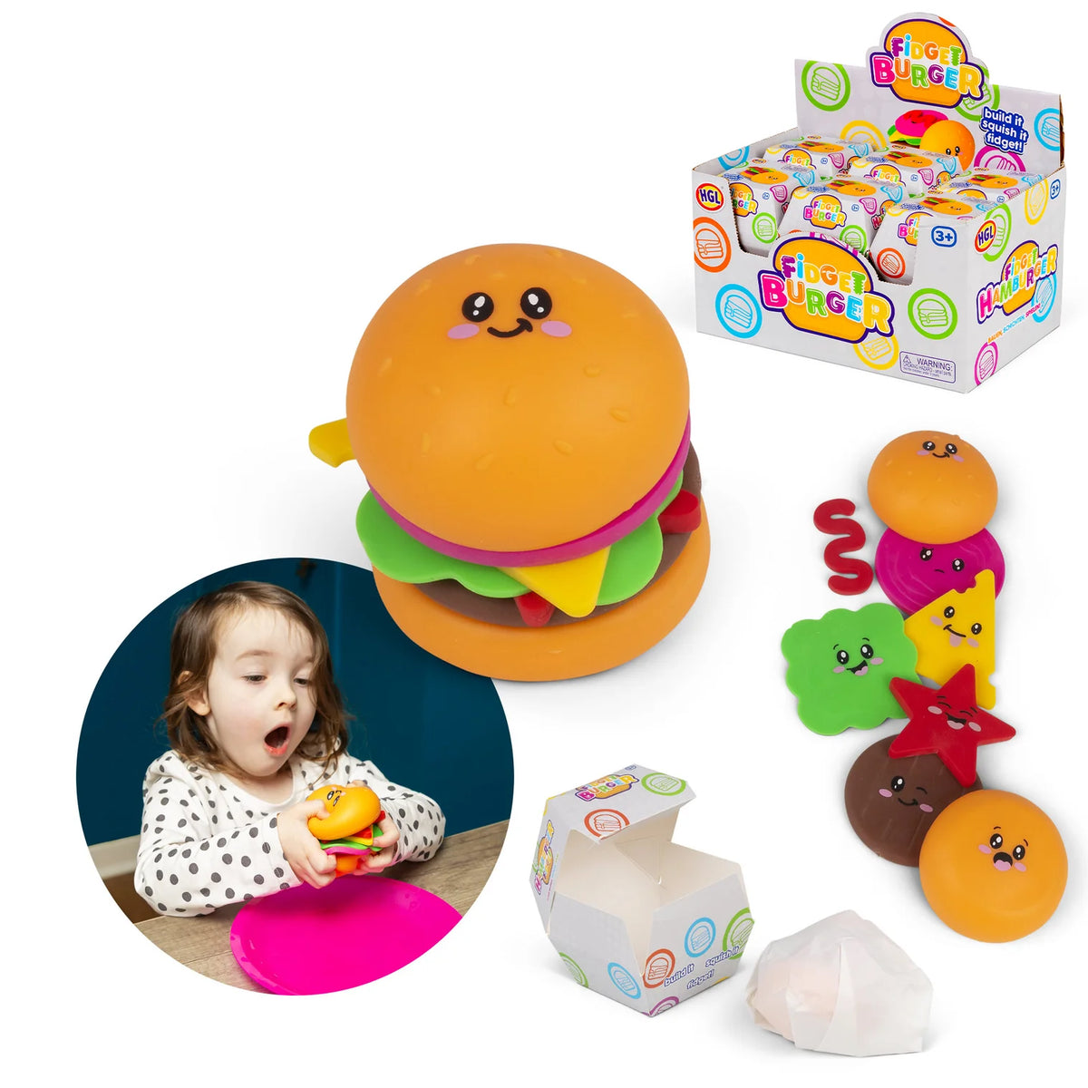 Squishy Fidget Burger