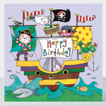 Rachel Ellen Jigsaw Animal Pirate Ship Card