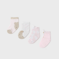 Mayoral 4pc Pink Socks