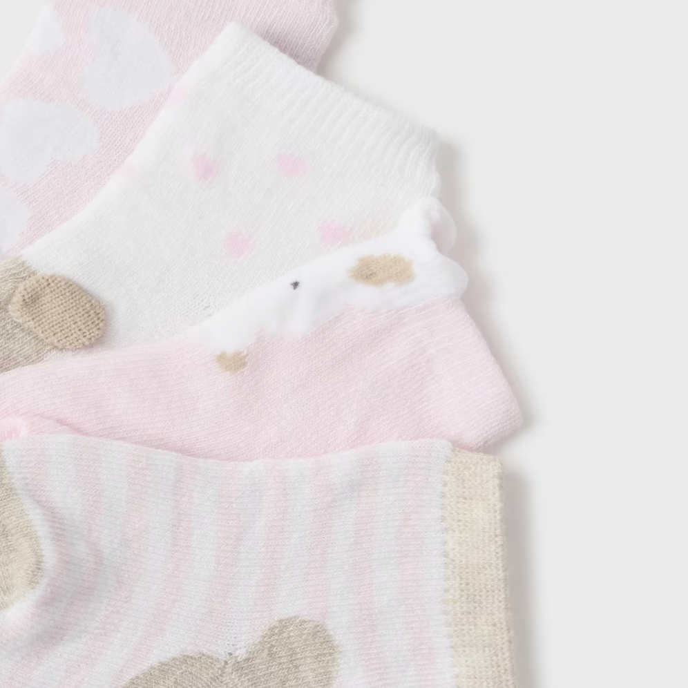 Mayoral 4pc Pink Socks