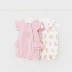 Mayoral Bunny Pink Rompers