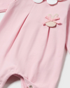 Mayoral Pink Bunny Collar Sleepsuit