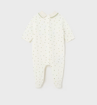 Mayoral Sleepsuits Cream/Green Bear