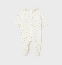 Mayoral Sleepsuits Cream/Green Bear