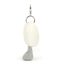 Amuseable Cream Heart Bag Charm - max 1 per customer