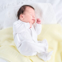 Dandelion Rocking Horse White Velour Sleepsuit