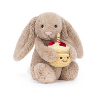 Bashful Beige Bunny Birthday Cake - max 1 per customer