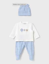 Mayoral white and blue Set with Hat