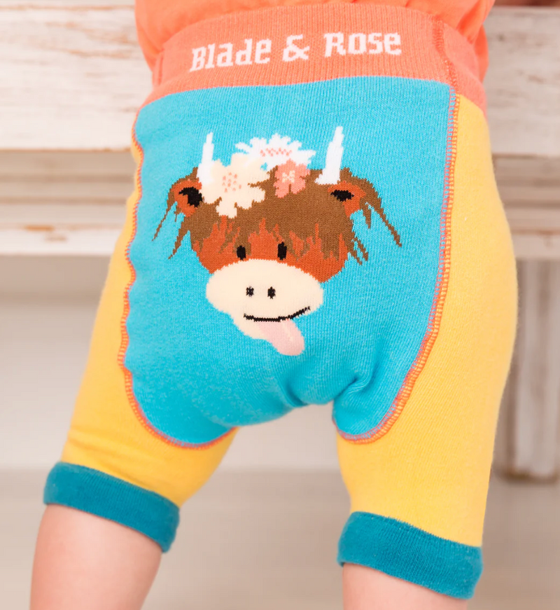 Bonnie Highland Cow Knitted Shorts