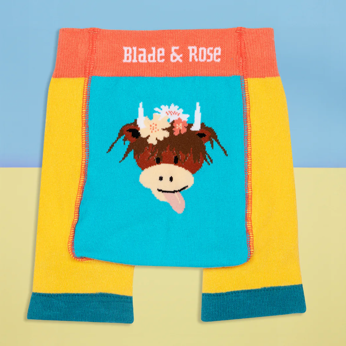 Bonnie Highland Cow Knitted Shorts