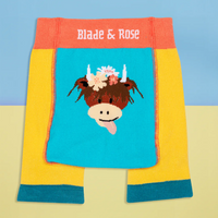 Bonnie Highland Cow Knitted Shorts