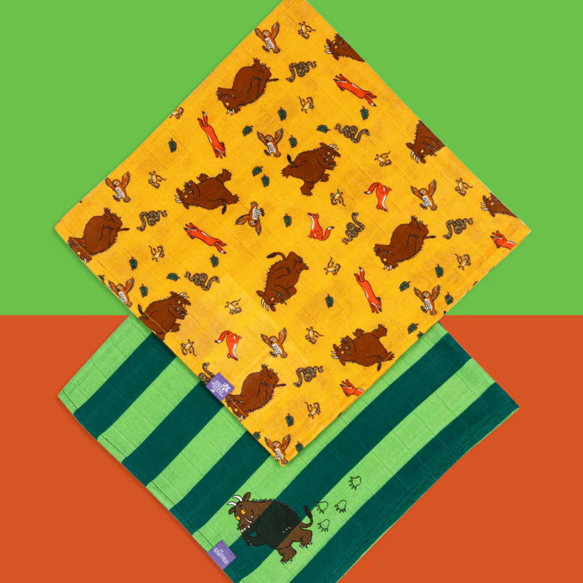 Gruffalo Muslin Squares