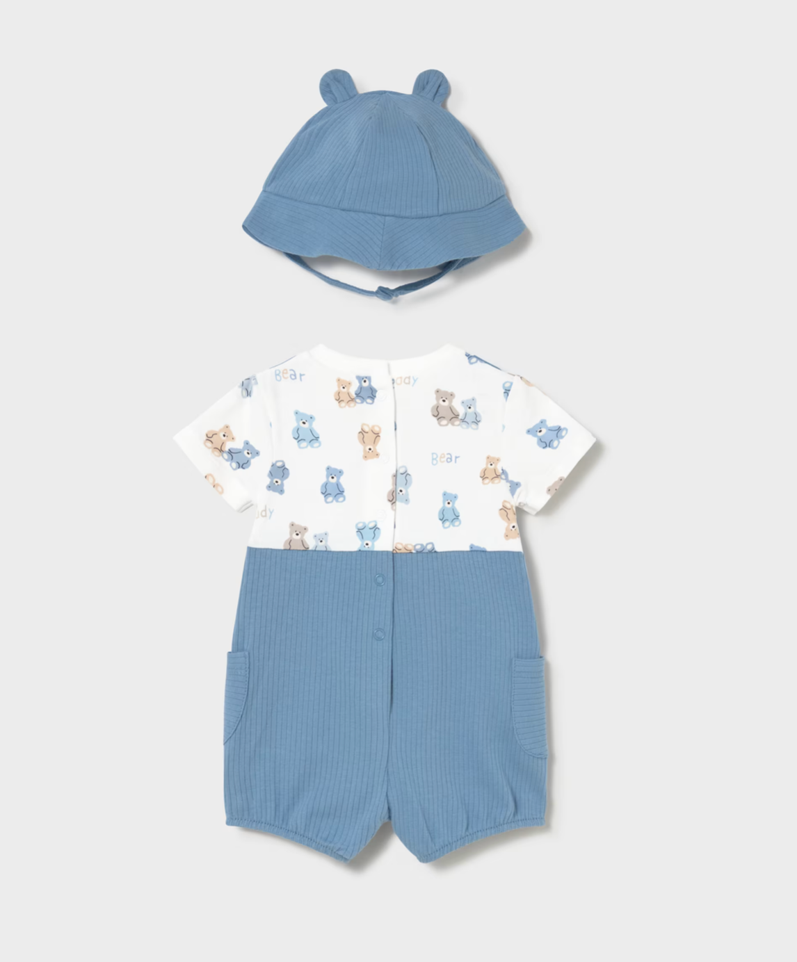 Mayoral Blue Teddy Bear Romper
