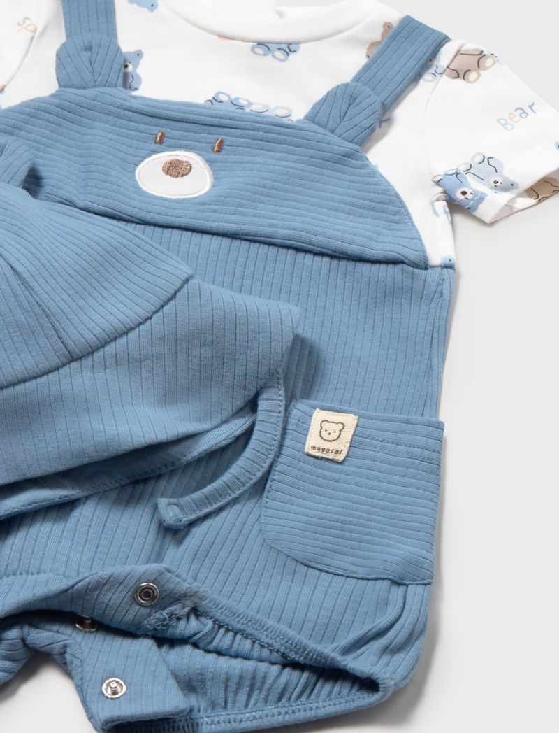 Mayoral Blue Teddy Bear Romper