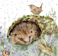 Wrendale Hedgehog "The Wild Patch" Card