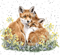 Wrendale Fox "Growing Wild Together" Card