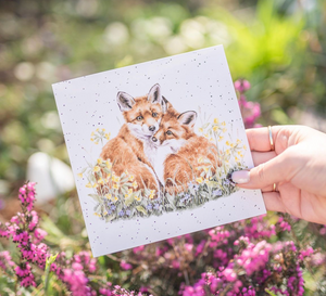 Wrendale Fox "Growing Wild Together" Card