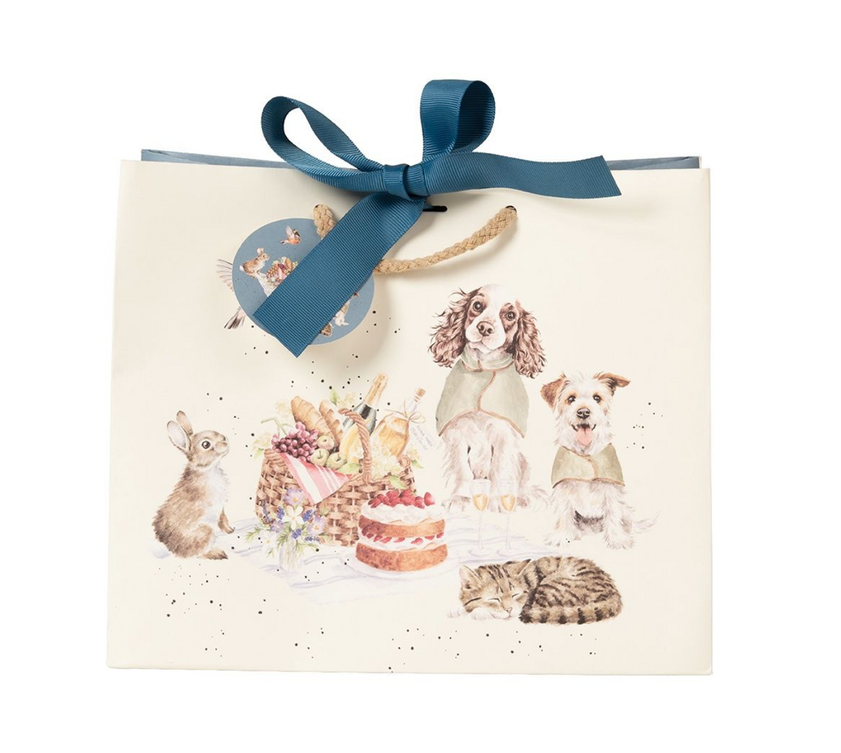 Wrendale The Hoppy Picnic Medium Gift Bag