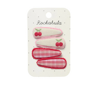 Rockahula Cherry Dreams Fabric Clip Set