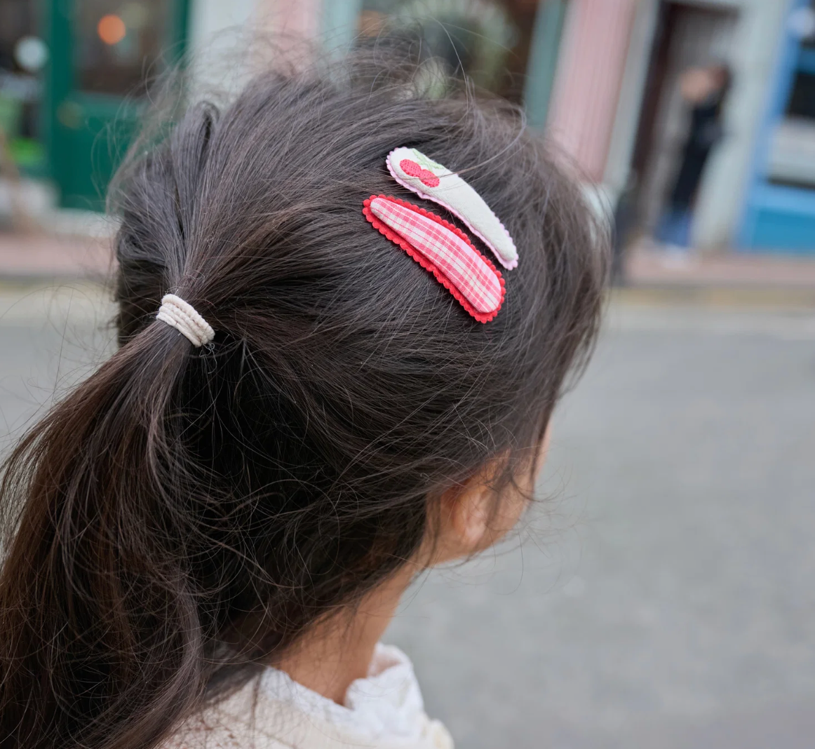 Rockahula Cherry Dreams Fabric Clip Set