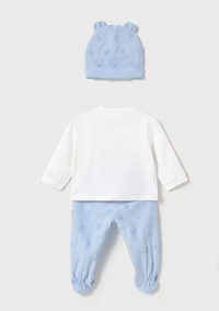 Mayoral white and blue Set with Hat