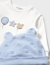 Mayoral white and blue Set with Hat