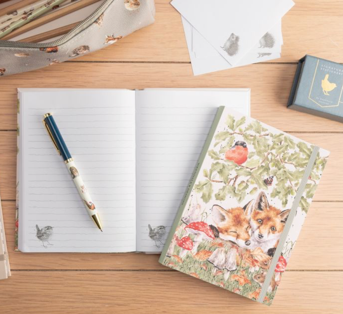 Wrendale Under The Oak Tree Fox Flexi Notebook