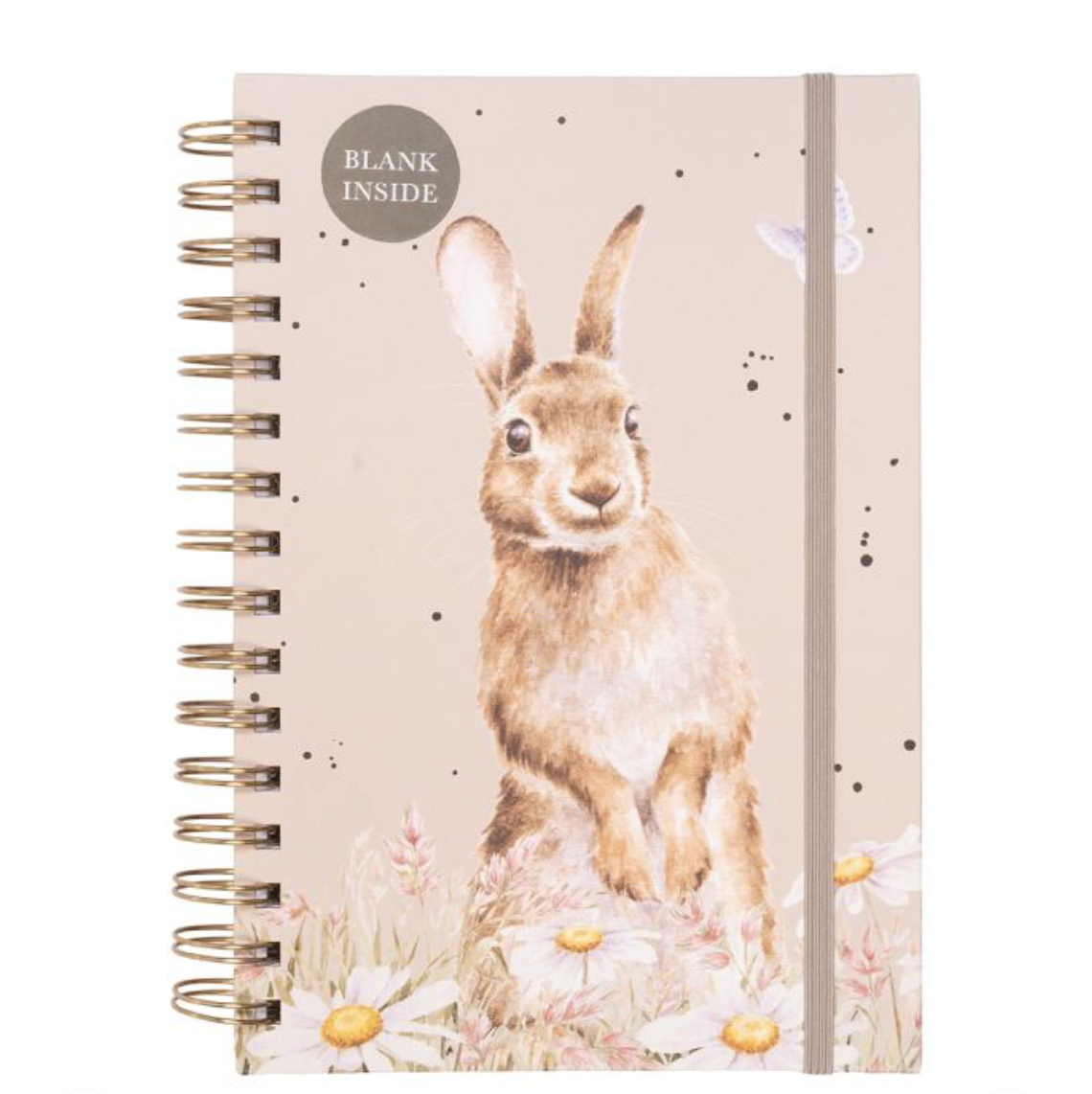 Wrendale Among The Daisies Rabbit Blank Notebook