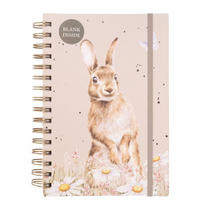 Wrendale Among The Daisies Rabbit Blank Notebook