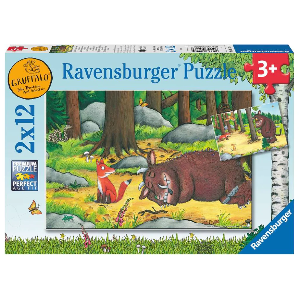 The Gruffalo 2 x 12 puzzles