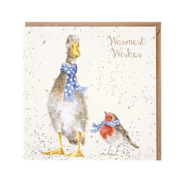 Wrendale Christmas Scarves Christmas Card